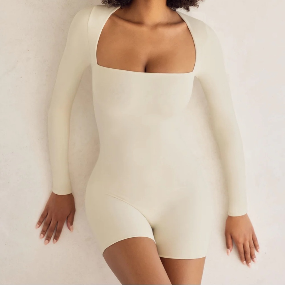 Oh Polly Long Sleeve Square Neck Unitard